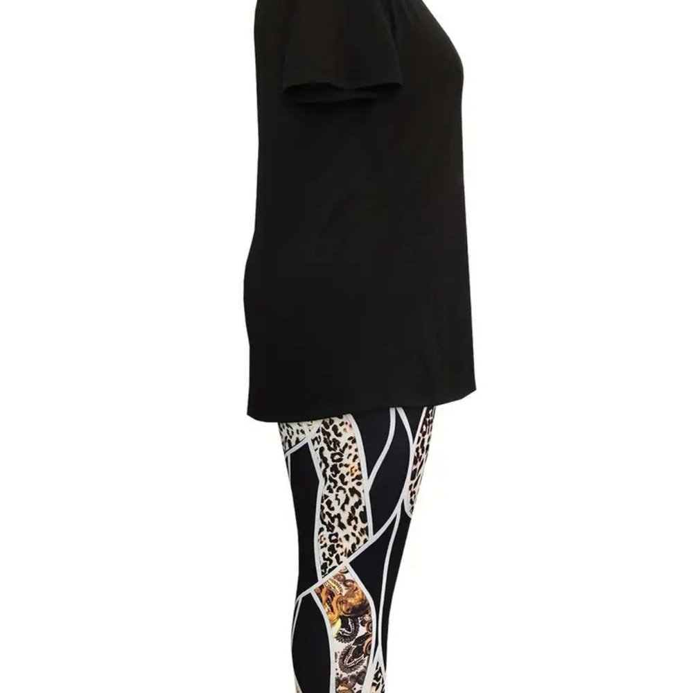 Plus Size Letter Print Two-piece set - Picture 3 of 4